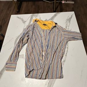 thomas elliott striped button down